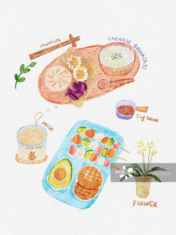 早餐吃什么图片素材