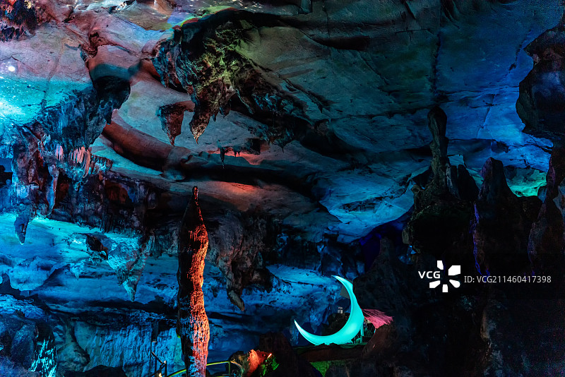 福建三明将乐县天阶山玉华洞溪源洞神笔马良与星空千年之吻图片素材