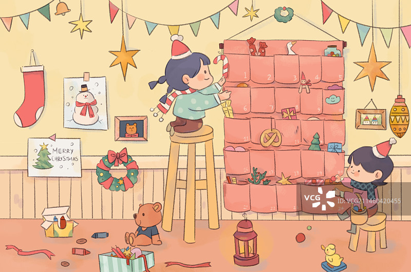 圣诞节节日布置图片素材