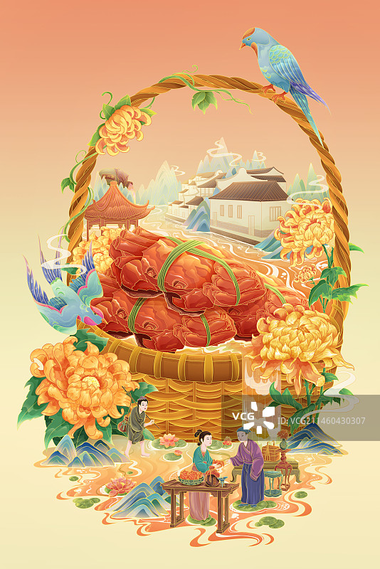 阳澄湖大闸蟹图片素材