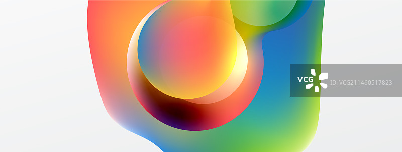 流体抽象背景圆形和圆形图片素材
