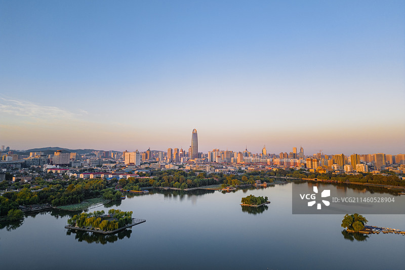 大明湖景色图片素材