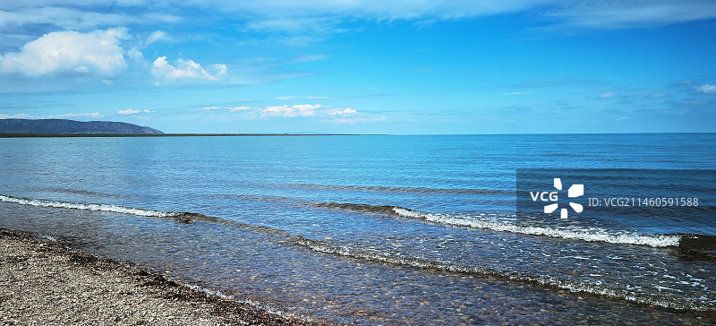 青海湖黑马河风光系列之青海湖畔（青海省海南藏族自治州）图片素材