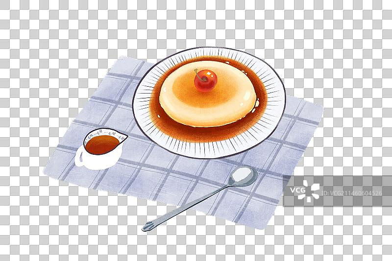 美食插画成都美食红糖水凉糕图片素材