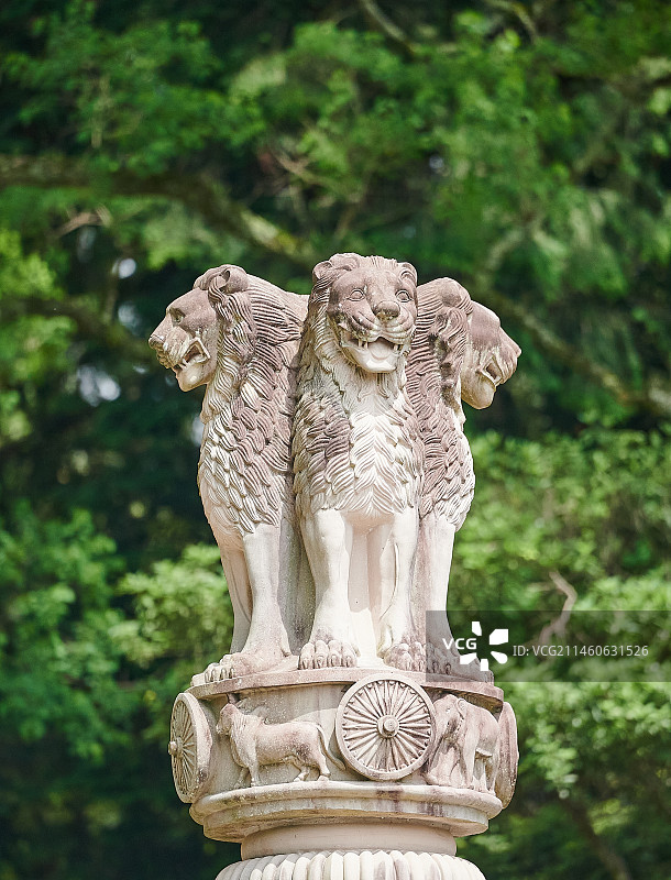 日本奈良东大寺的阿育王支柱图片素材