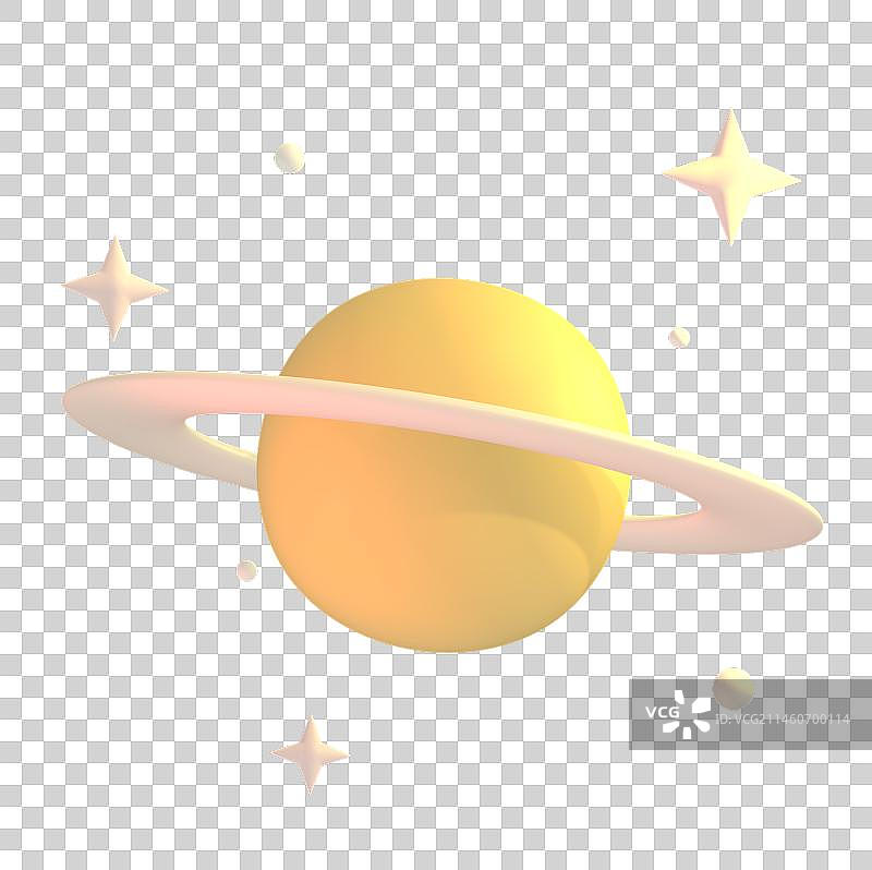 美丽的行星3D插画元素图片素材