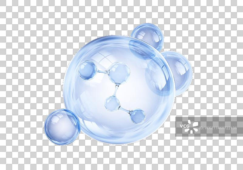 3D渲染的微观生物粒子图片素材