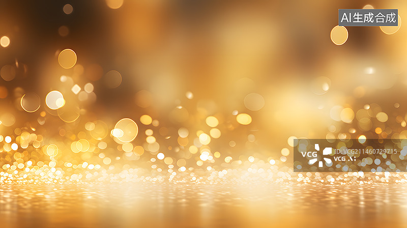 【AI数字艺术】金色闪光背景图片素材