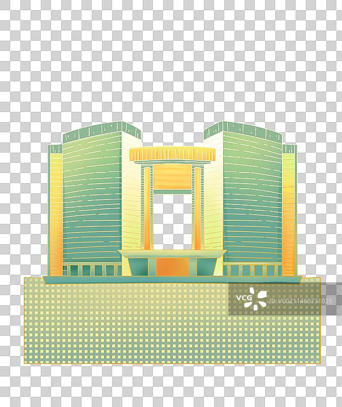 杭州钱江新城市民中心建筑元素图片素材