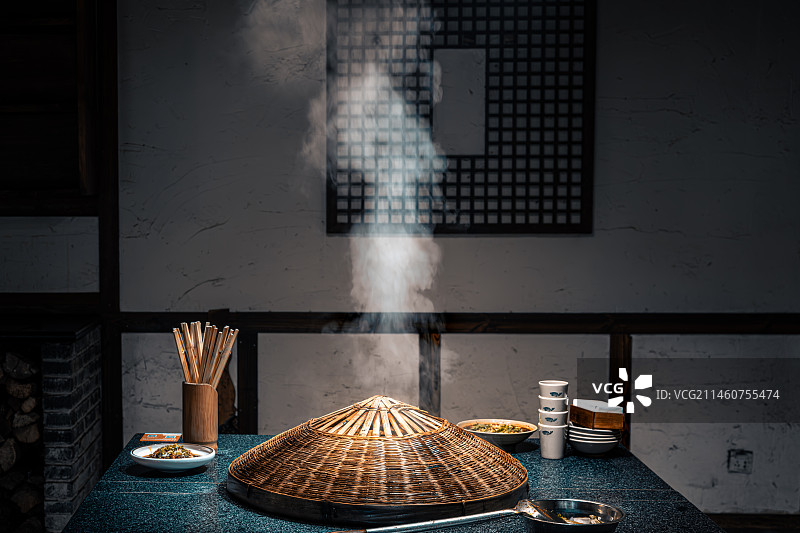 热气腾腾的农家灶图片素材