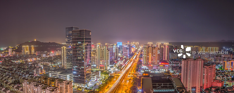 福建省,龙岩市,新罗区,夜景图片素材