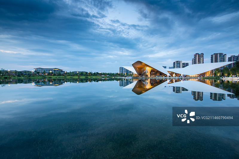 成都天府艺术中心公园图片素材