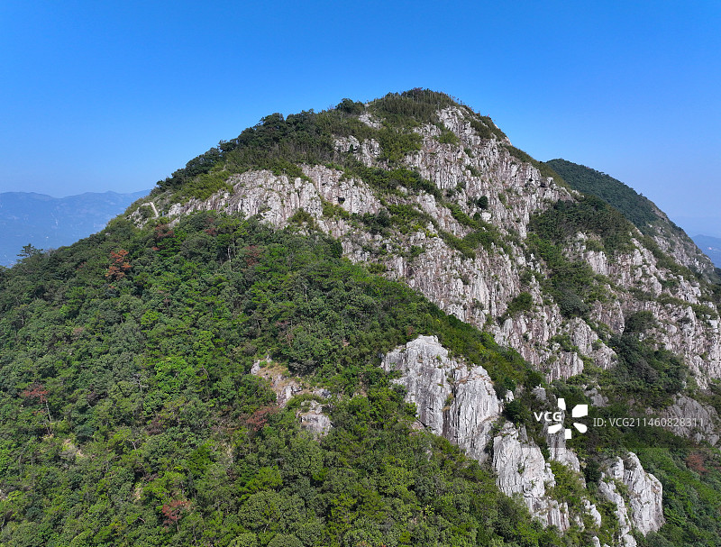 福建省福州市福清市石竹山风景旅游区航拍图片素材