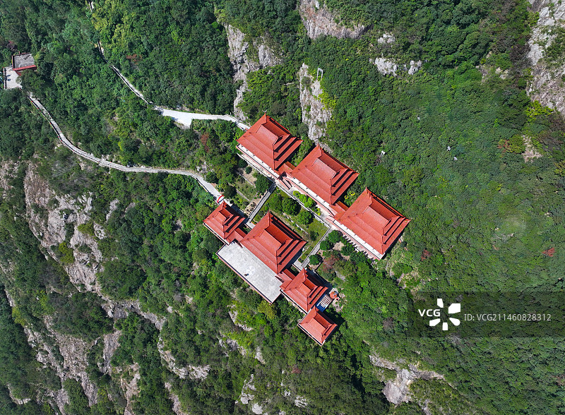 福建省福州市福清市石竹山风景旅游区航拍图片素材