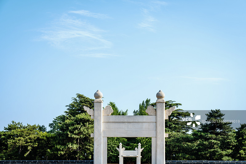 北京中山公园棂星门图片素材