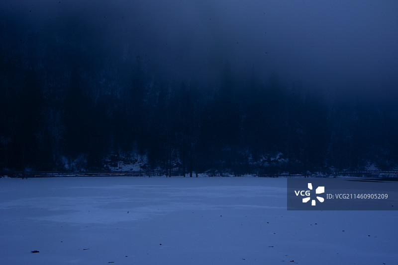 达古冰川图片素材