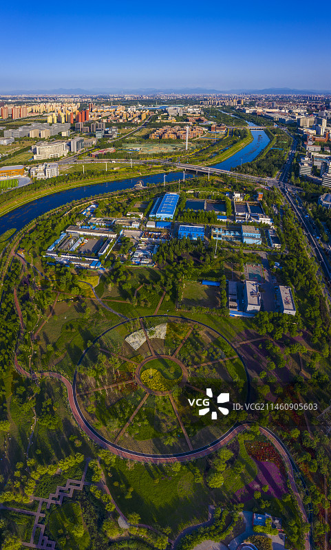 凉水河全景图片素材