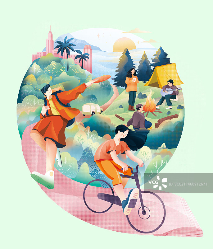 户外露营活动图片素材