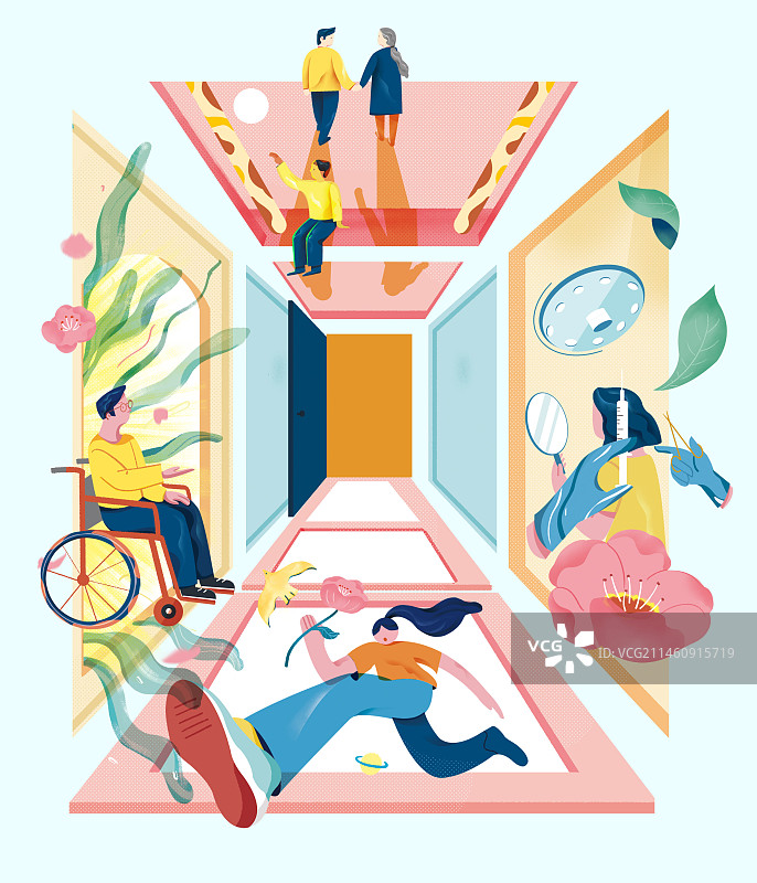 多彩人生图片素材