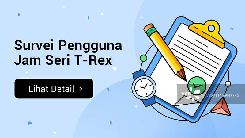 蓝色背景下的调查问卷图片素材