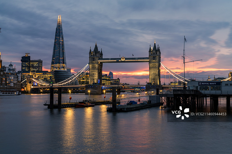 伦敦晚霞图片素材