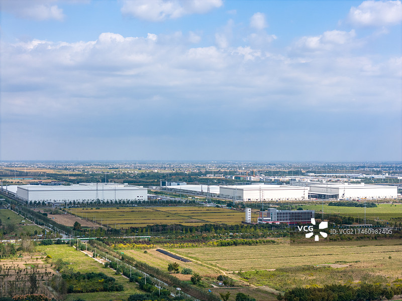 江苏省盐城市亭湖区城市风光中韩产业园图片素材