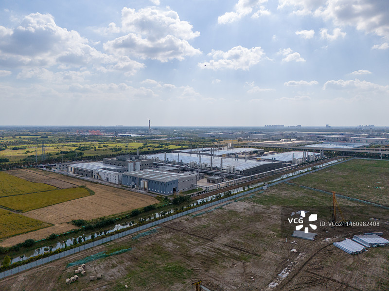 江苏省盐城市亭湖区城市风光中韩产业园图片素材