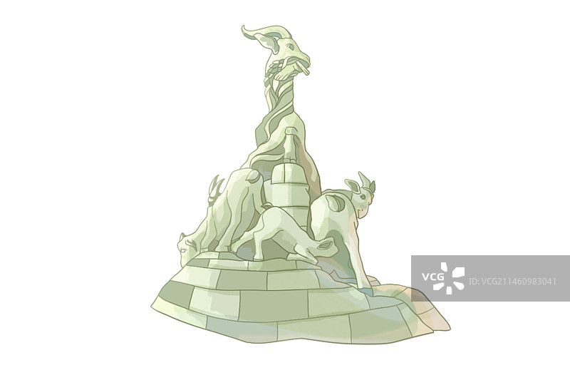 广州五羊图片素材