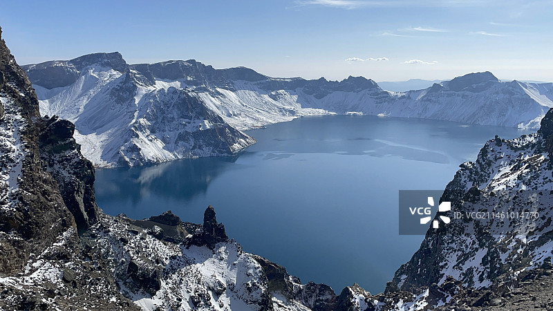 长白山北坡天池图片素材