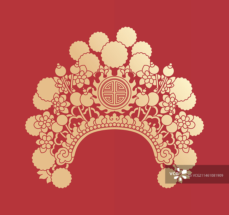 戏曲头冠图案图片素材