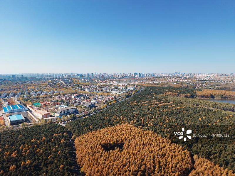 长春净月高新区天际线图片素材