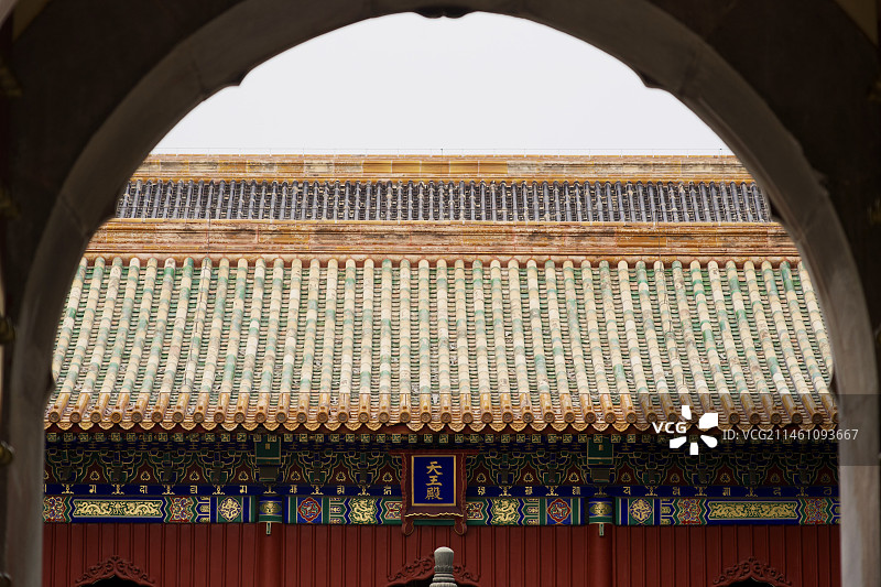 北海公园天王殿图片素材