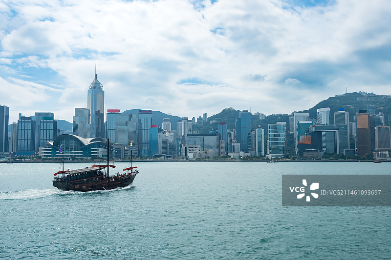 香港维多利亚港湾图片素材