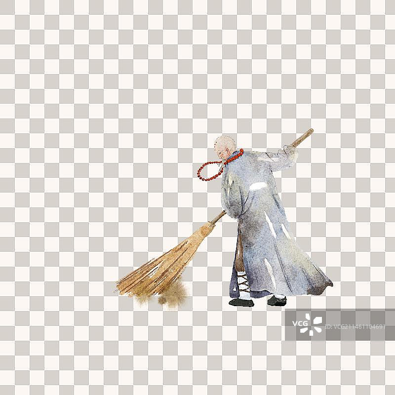 扫地僧图片素材