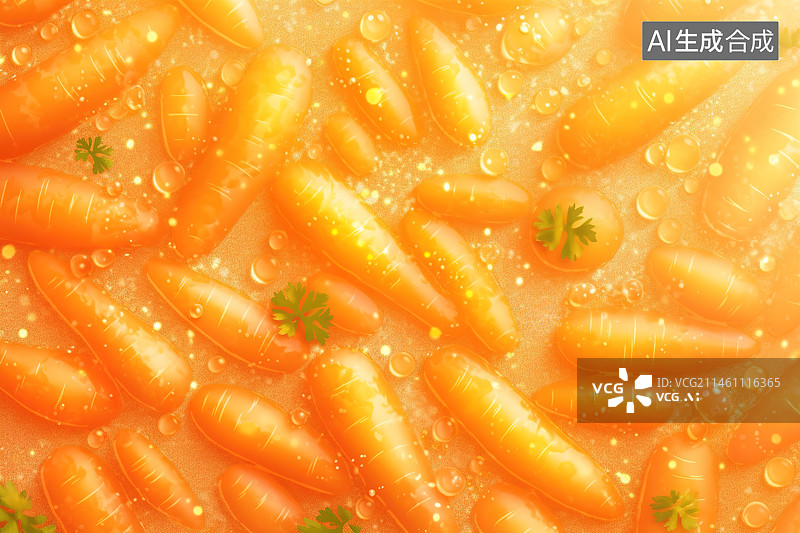 【AI数字艺术】胡萝卜插画图片素材