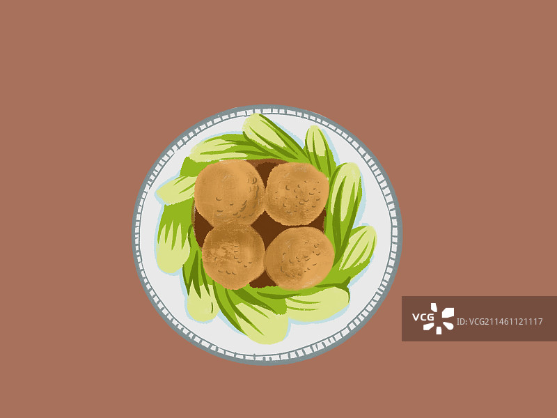 四喜丸子图片素材