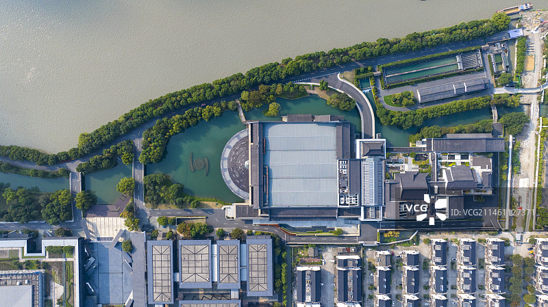 世界互联网大会会址航拍图片素材