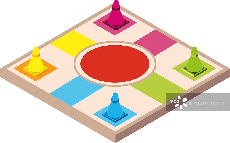 飞行棋棋盘图片素材