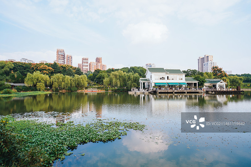 安徽合肥翡翠湖风景区风光图片素材