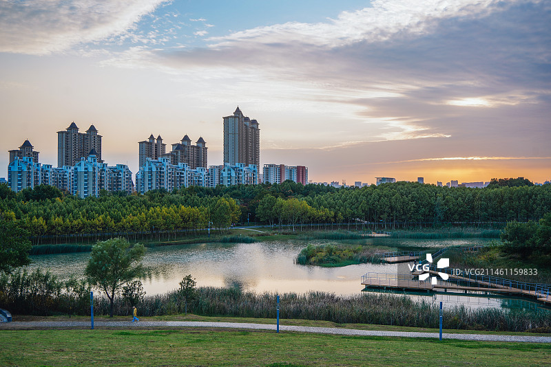 安徽合肥南艳湖公园风光图片素材