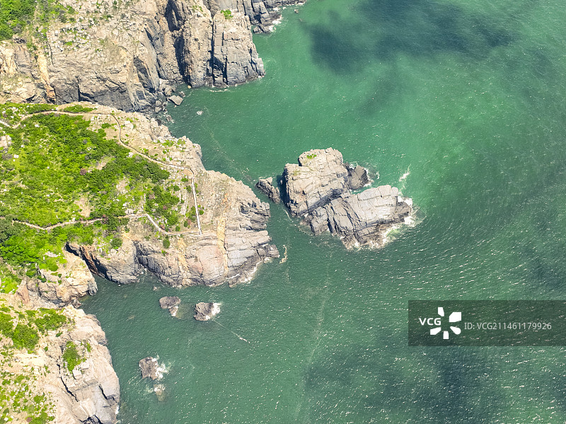 航拍福建平潭岛仙人井海岸图片素材