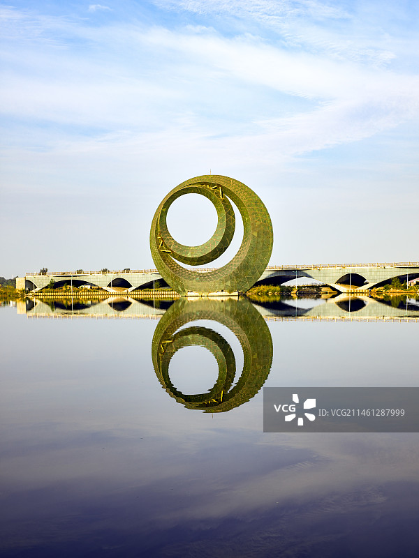 辽宁省营口市月亮湖公园图片素材