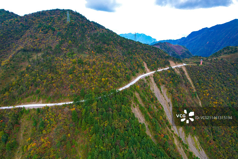 重庆开州雪宝山秋色图片素材