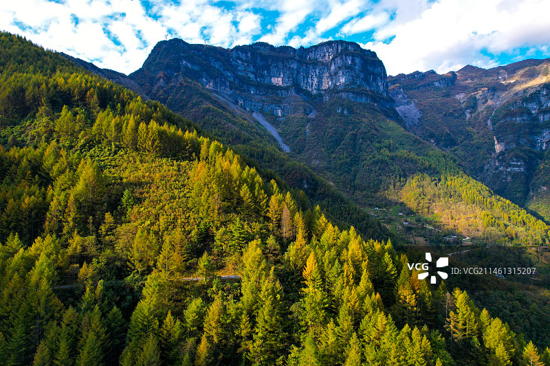 重庆开州雪宝山秋色图片素材
