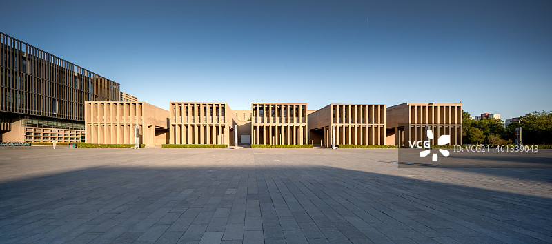 现代城市建筑图书馆全景图片素材