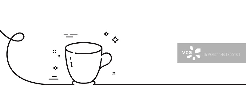 茶杯线条餐具咖啡杯标志图片素材