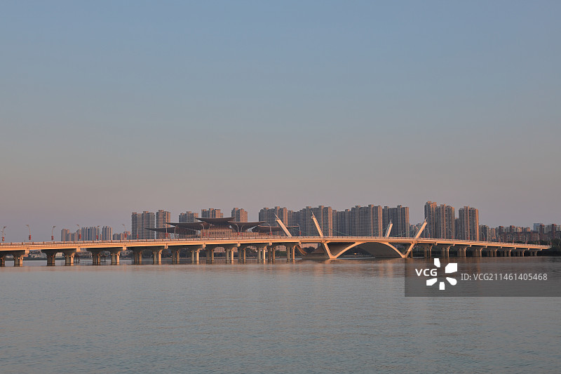 无锡现代城市交通建筑蠡湖大桥图片素材