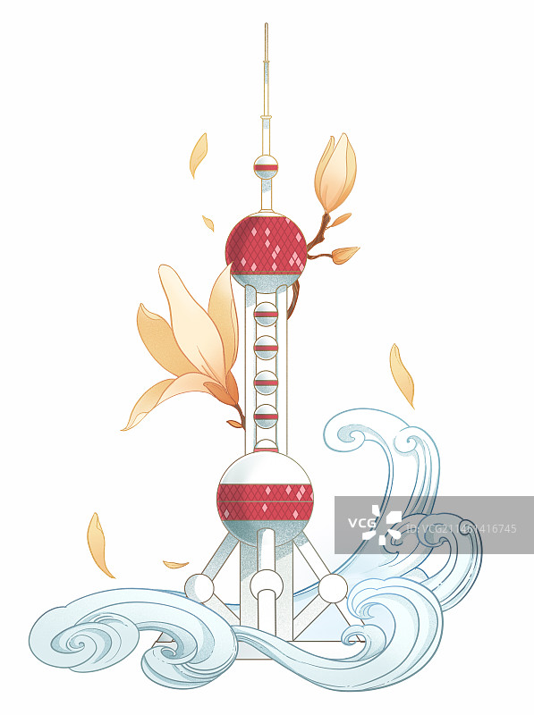 东方明珠塔图片素材