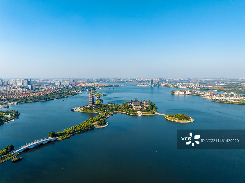 青岛胶州少海湿地公园图片素材