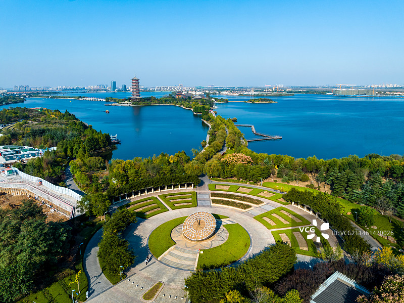 青岛胶州少海湿地公园图片素材